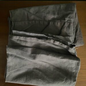 Charcoal Linen Pillowcases